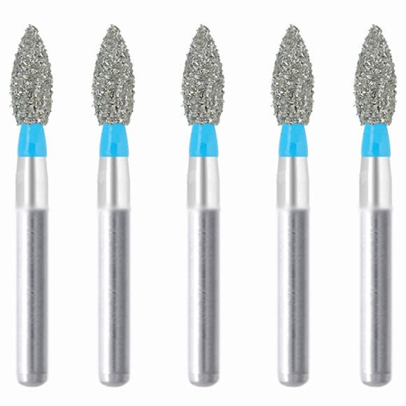 Bud, Slender 1.8 mm Dia. Medium Grit Diamond Bur 5 per pack. 257.18M1