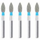 Bud, Slender 2.3 mm Dia. Medium Grit Diamond Bur 5 per pack. 257.23M1