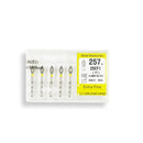 Bud, Slender 2.5 mm Dia. Extra Fine Grit Diamond Bur 5 per pack. 257.25EF1