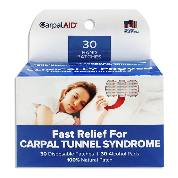 CARPAL AID® PATCH HAND-BASED CARPAL TUNNEL SUPPORT, SOLD AS 30/PACK CARPAL CA-30PK UNI