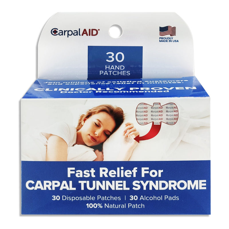 CARPAL AID® PATCH HAND-BASED CARPAL TUNNEL SUPPORT, SOLD AS 30/PACK CARPAL CA-30PK UNI