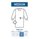 MCKESSON NONREINFORCED SURGICAL GOWN WITH TOWEL, MEDIUM, BLUE, SOLD AS 32/CASE MCKESSON 183-I90-7010-S1