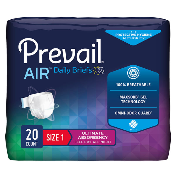 PREVAIL® PER-FIT® ADULT BRIEFS MAXIMUM PLUS ABSORBENCY, MEDIUM, SOLD AS 80/CASE FIRST PF-012/2
