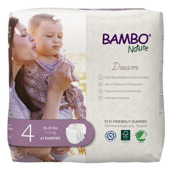 BAMBO® NATURE DIAPER, SIZE 4, SOLD AS 162/CASE ABENA 1000016926
