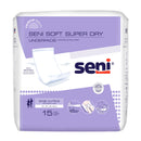 Seni® Soft Super Dry Underpads, Level 3 Absorbency, 15/PK
