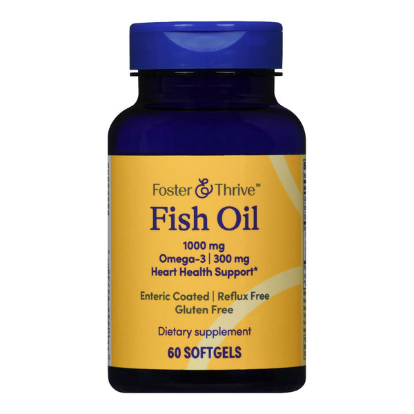FOSTER & THRIVE™ FISH OIL 1000 MG SOFTGELS, SOLD AS 1/BOTTLE MCKESSON 01093995738