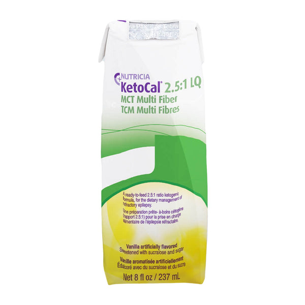 KetoCal 2.5:1 LQ Vanilla Ketogenic Formula for the Dietary Management of Refractory Epilepsy, 8-ounce carton 27/CASE -137246