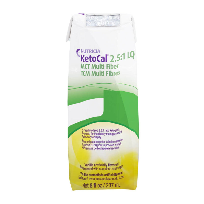 KetoCal 2.5:1 LQ Vanilla Ketogenic Formula for the Dietary Management of Refractory Epilepsy, 8-ounce carton 27/CASE -137246