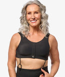 BRA, POST SURGICAL ELIZABETH PNK BLK LG, 1/EA