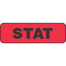 LABEL, "STAT" 1-1/4X3/8 RED 1000/RL PDCHEA, 1000/RL