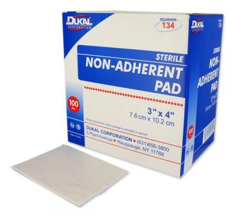 DUKAL™ NONADHERENT DRESSING, 3 X 4 INCH, SOLD AS 100/BOX DUKAL 134