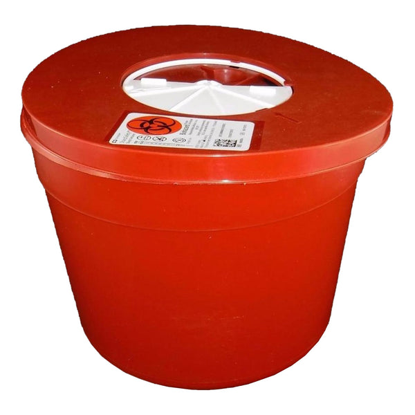 SHARPSAFETY™ MULTI-PURPOSE SHARPS CONTAINER, 1.25 GALLON, 6¾ X 8¾ INCH, SOLD AS 40/CASE CARDINAL 8950SA