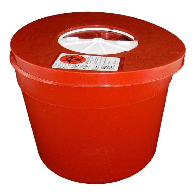 SHARPSAFETY™ MULTI-PURPOSE SHARPS CONTAINER, 1.25 GALLON, 6¾ X 8¾ INCH, SOLD AS 40/CASE CARDINAL 8950SA