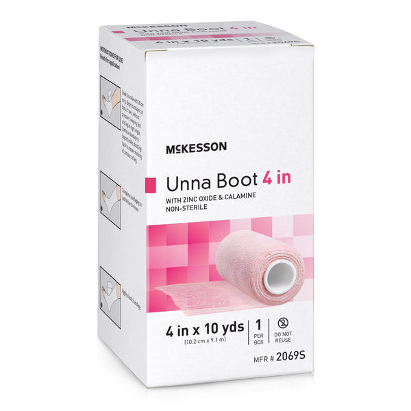 MCKESSON ZINC OXIDE / CALAMINE UNNA BOOT, 4 INCH X 10 YARD, SOLD AS 12/CASE MCKESSON 2069S