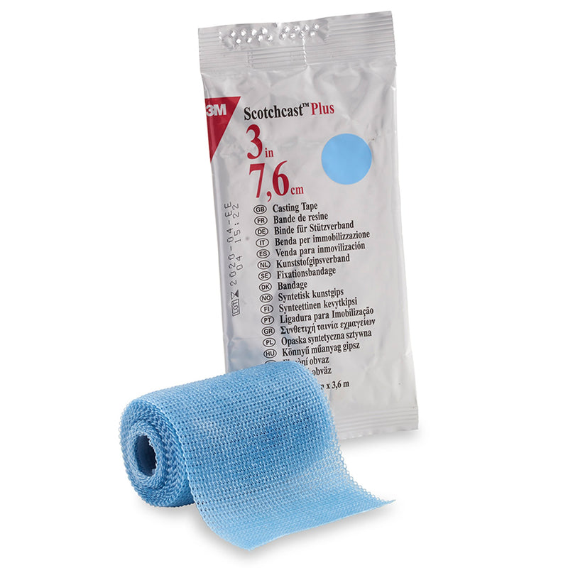 3M™ SCOTCHCAST™ PLUS LIGHT BLUE CAST TAPE, 3 INCH X 4 YARD, SOLD AS 10/BOX SOLVENTUM 82003L