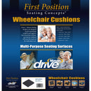 drive™ Gel-U-Seat™ Lite Seat Cushion, 16 x 16 in., 4/CS