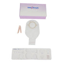 POUCH, OST 2PC DRN FLNG BELT TAB TRNSPRNT 12" (10/BX 8BX/CS), 10/BX