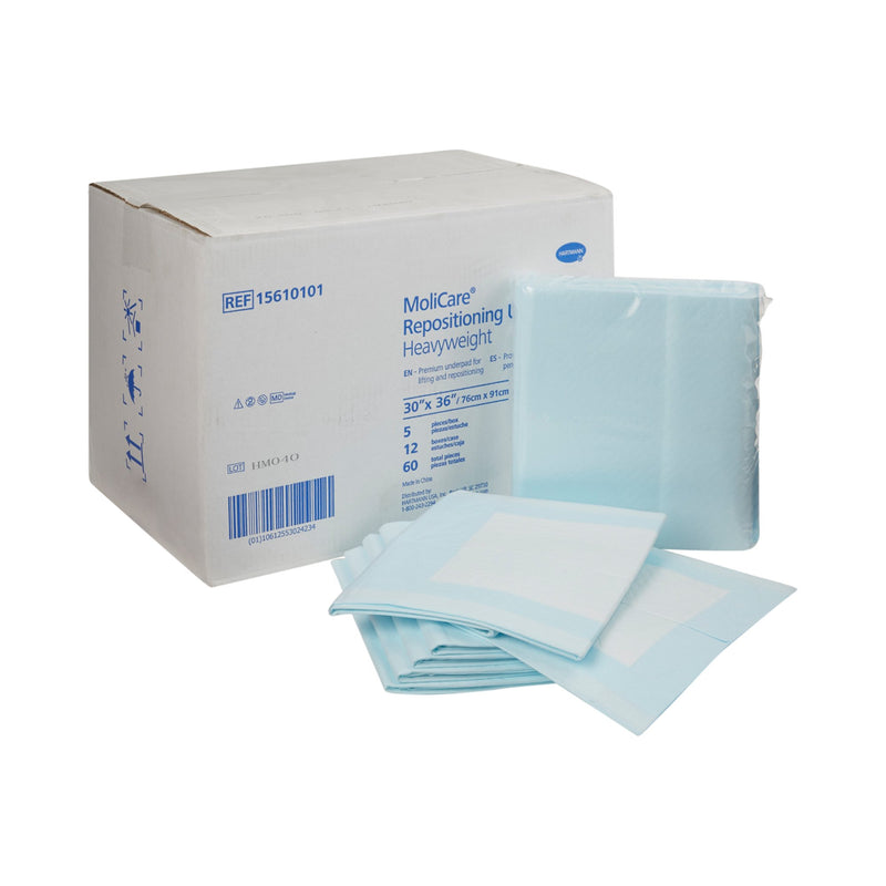 MOLICARE® POSITIONING UNDERPAD, 30 X 36 INCH, SOLD AS 5/BAG HARTMANN 15610101