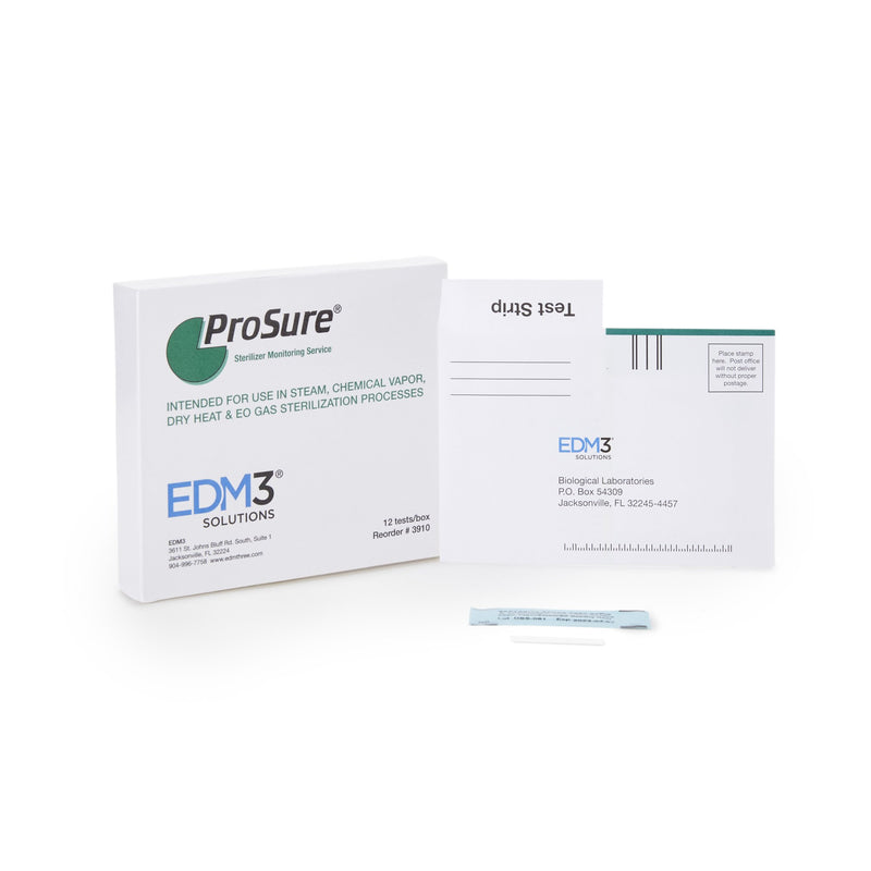 PROSURE® STERILIZER MONITORING MAIL-IN SERVICE, SOLD AS 12/KIT EDM 3910