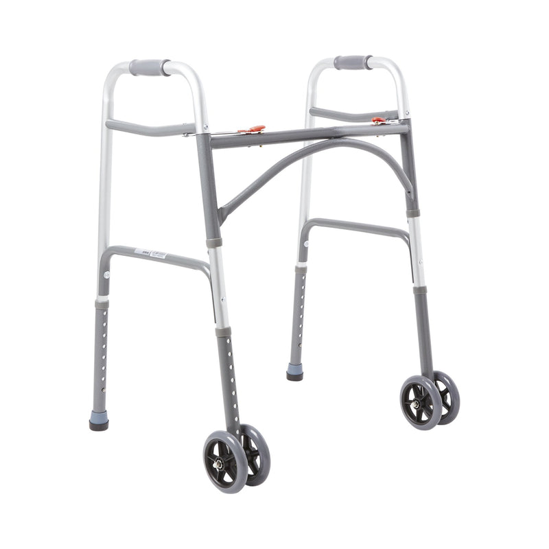 MCKESSON STEEL BARIATRIC FOLDING WALKER, 32 – 39 INCH HEIGHT, SOLD AS 1/EACH MCKESSON 146-10220-2WW