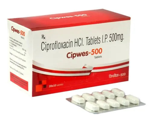 CIPROFLOXACIN HCL TABLETS, 500MG, 100/BTL, SOLD AS EACH  INSOURCE, 10000061