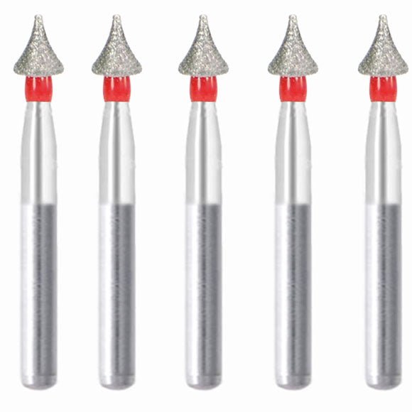 Conical, Concave Side 3.1 mm Dia. Fine Grit Diamond Bur 5 per pack. 466.31F1