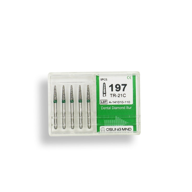 Conical, Dome End 1.6 mm Dia. Coarse Grit Diamond Bur 3 per pack. 194.16C1