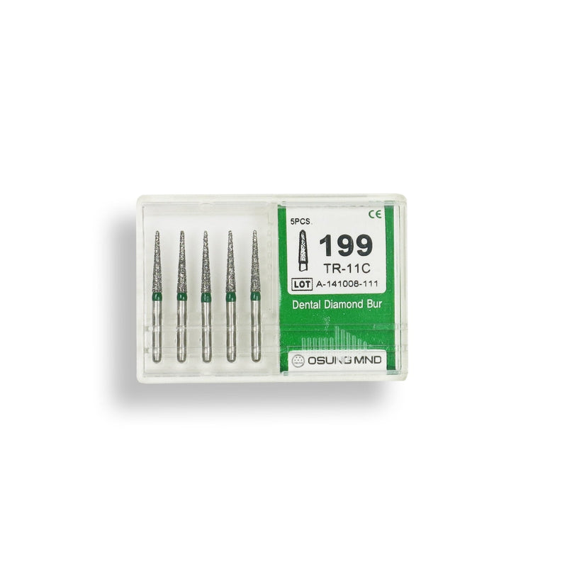 Conical, Dome End 1.6 mm Dia. Coarse Grit Diamond Bur 5 per pack. 194.16C5