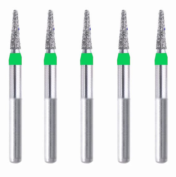 Conical, Dome End 1.6 mm Dia. Coarse Grit Diamond Bur 5 per pack. 194.16C5