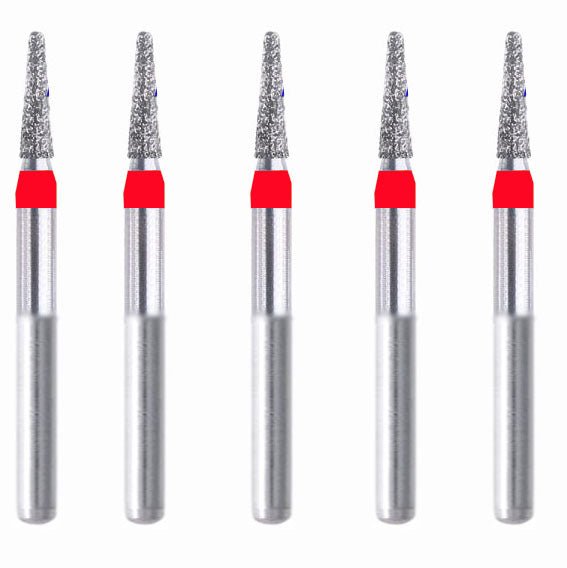 Conical, Dome End 1.6 mm Dia. Fine Grit Diamond Bur 5 per pack. 194.16F2