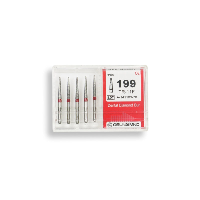 Conical, Dome End 1.6 mm Dia. Fine Grit Diamond Bur 5 per pack. 194.16F5