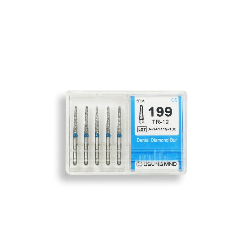 Conical, Dome End 1.6 mm Dia. Medium Grit Diamond Bur 5 per pack. 194.16M4