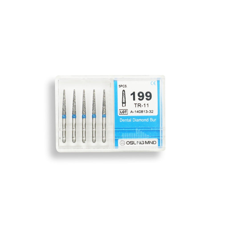 Conical, Dome End 1.6 mm Dia. Medium Grit Diamond Bur 5 per pack. 194.16M5
