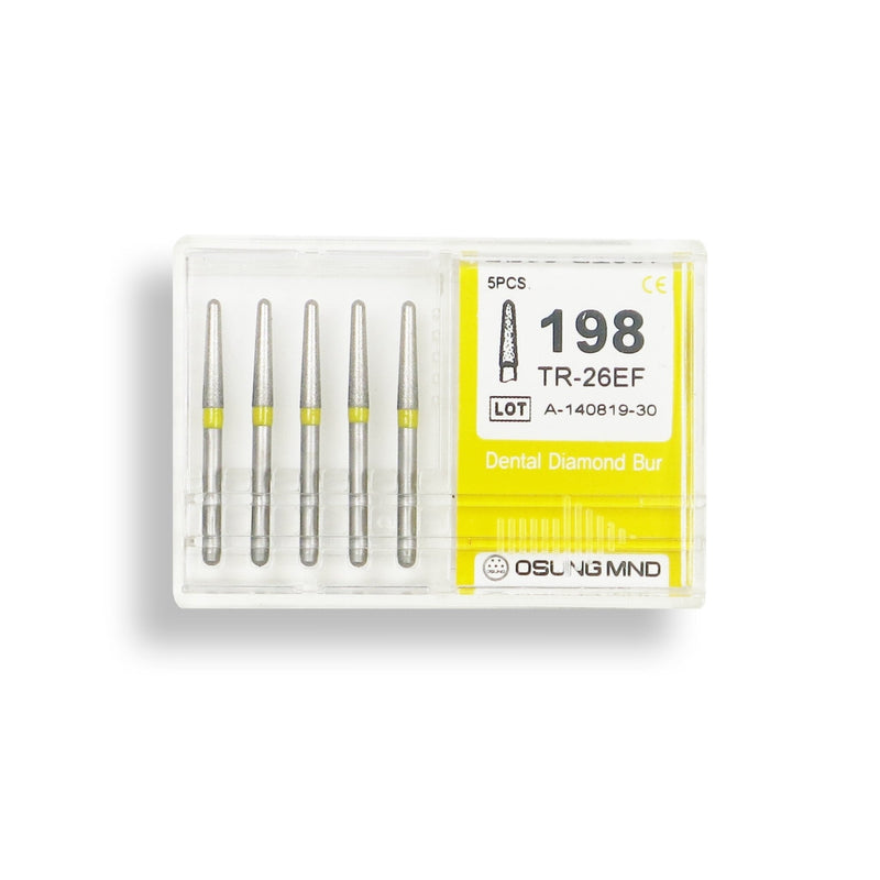 Conical, Dome End 1.8 mm Dia. Extra Fine Grit Diamond Bur 5 per pack. 194.18EF4