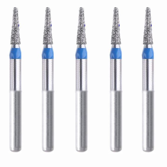 Conical, Dome End 2.4 mm Dia. Medium Grit Diamond Bur 5 per pack. 194.24M1