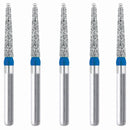 Conical End, Dome End Side Cutting Only 1 mm Dia. Medium Grit Diamond Bur 5 per pack. 215.10M1