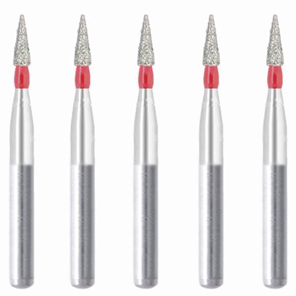 Conical Pointed 1 mm Dia. Fine Grit Diamond Bur 5 per pack. 159.10F1