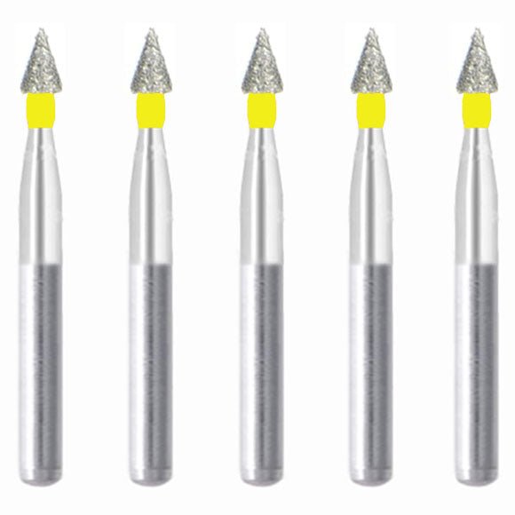 Conical Pointed 1.5 mm Dia. Extra Fine Grit Diamond Bur 5 per pack. 159.15EF1