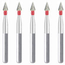 Conical Pointed 1.5 mm Dia. Fine Grit Diamond Bur 5 per pack. 159.15F1