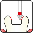 Conical Pointed 2.5 mm Dia. Fine Grit Diamond Bur 5 per pack. 159.25F1