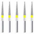Conical Pointed, Slender 1 mm Dia. Extra Fine Grit Diamond Bur 5 per pack. 164.10EF4