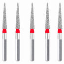 Conical Pointed, Slender 1 mm Dia. Fine Grit Diamond Bur 5 per pack. 164.10F4