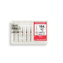 Conical Pointed, Slender 1.4 mm Dia. Fine Grit Diamond Bur 5 per pack. 164.14F1