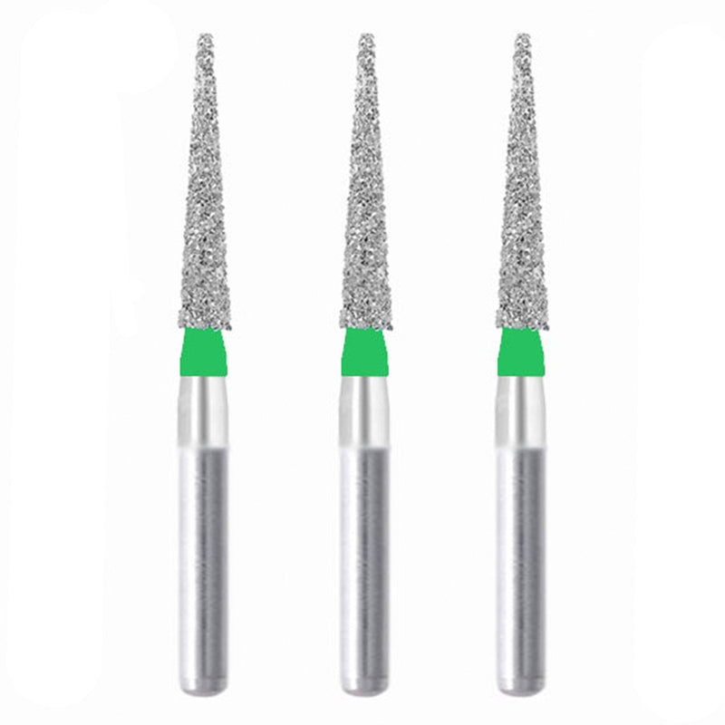 Conical Pointed, Slender 1.6 mm Dia. Coarse Grit Diamond Bur 3 per pack. 164.16C2