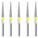 Conical Pointed, Slender 1.6 mm Dia. Extra Fine Grit Diamond Bur 5 per pack. 164.16EF1