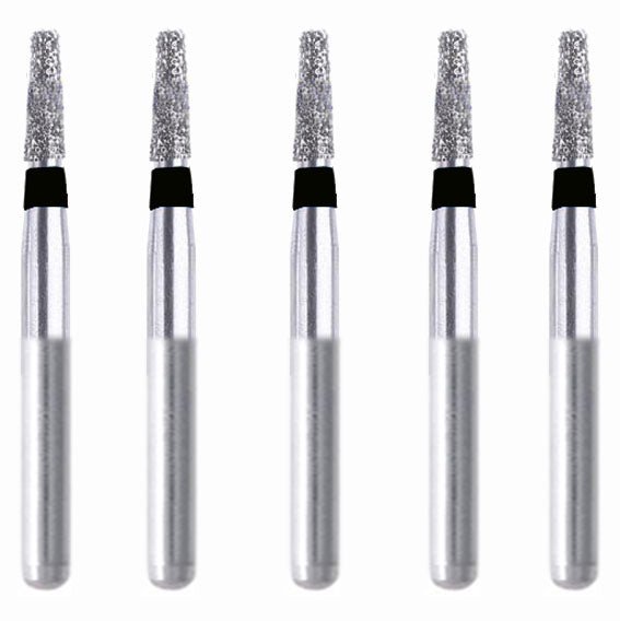 Conical, Round Edge 1.4 mm Dia. Extra Coarse Grit Diamond Bur 5 per pack. 584.14EC1