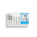 Conical, Round Edge 1.4 mm Dia. Medium Grit Diamond Bur 5 per pack. 584.14M1