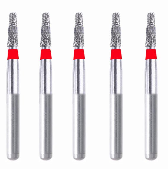 Conical, Round Edge 1.6 mm Dia. Fine Grit Diamond Bur 5 per pack. 584.16F2
