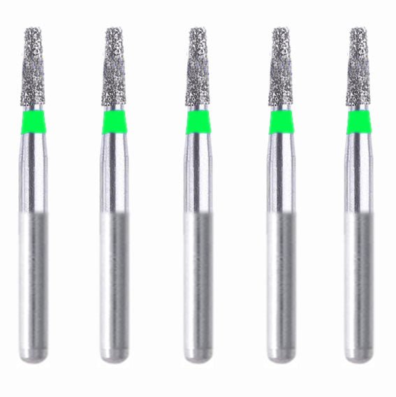 Conical, Round Edge 1.8 mm Dia. Coarse Grit Diamond Bur 5 per pack. 584.18C5