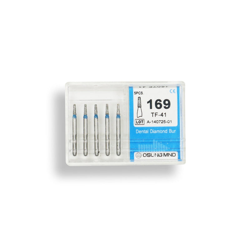 Conical, Truncated 1.1 mm Dia. Medium Grit Diamond Bur 5 per pack. 168.11M1